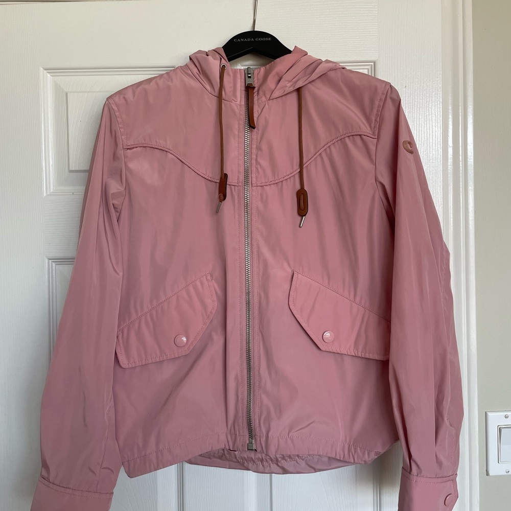 Coach Light Pink jacket with hood